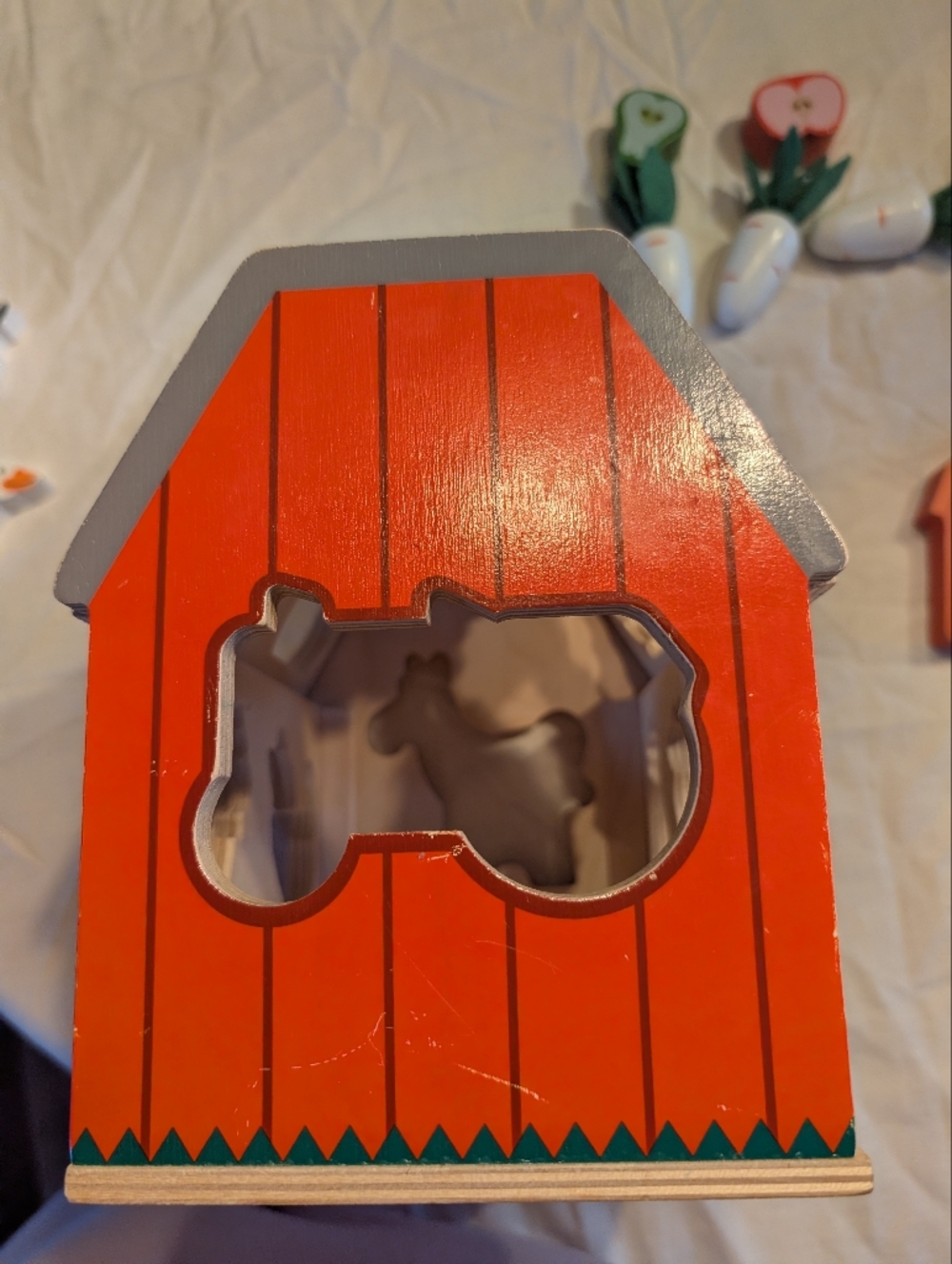 💥 SALE 💥Melissa & Doug Farm Animal Wooden Toy Set - Red/White Barn Playset - Picture 13 of 16